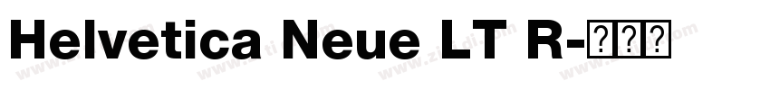 Helvetica Neue LT R字体转换